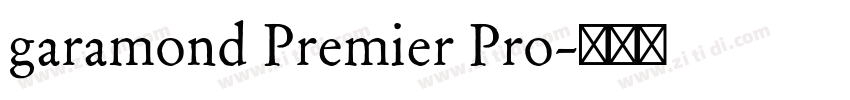 garamond Premier Pro字体转换